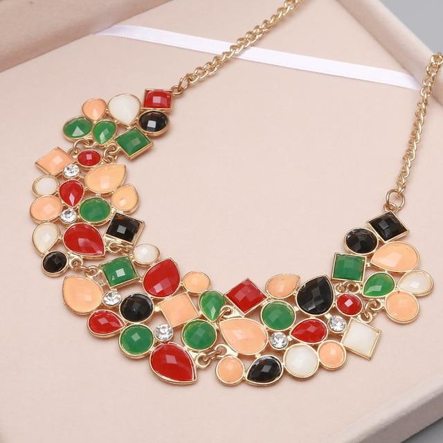 Multicolor Chain Necklace