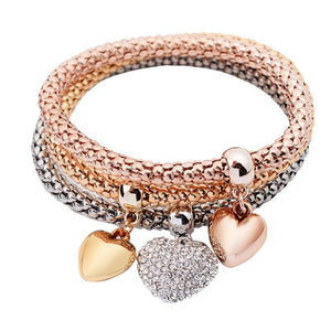 Heart Pendant Bracelet