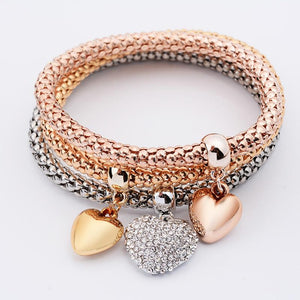 Heart Pendant Bracelet