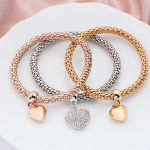 Heart Pendant Bracelet