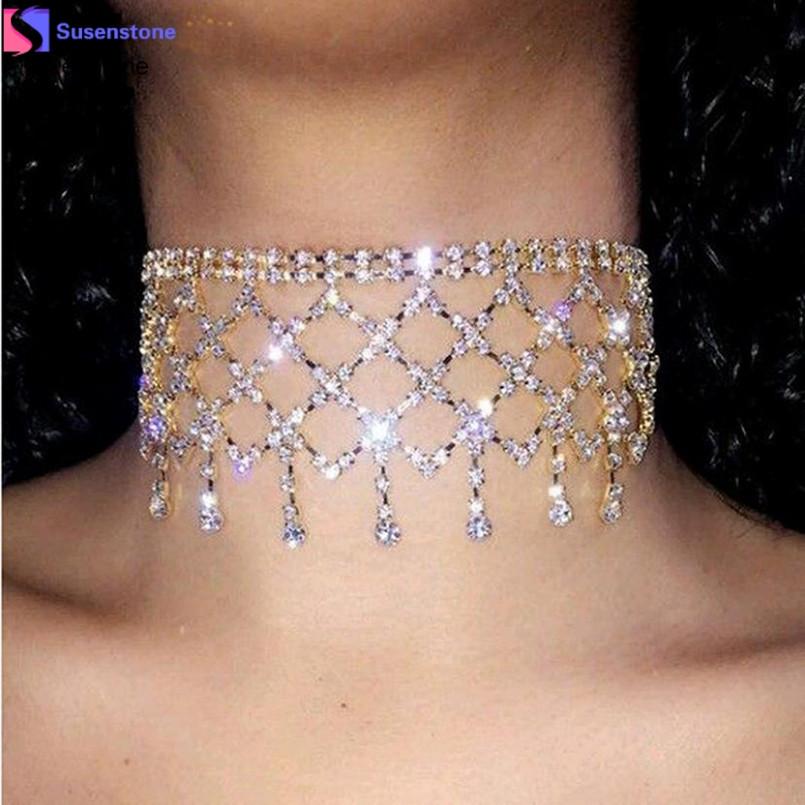 Crystal Chandelier Choker