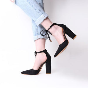 Pointed Strappy Pumps