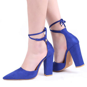 Pointed Strappy Pumps