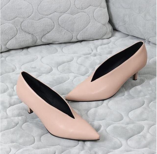 Pop Star Pointed Toe Girl Thin Heel